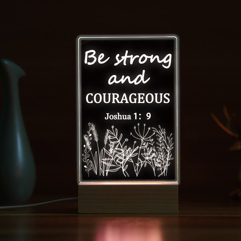 Christianartworkshop Versetto biblico spirituale Serenity Night Light: Promesse divine nella luce - UN - image 0