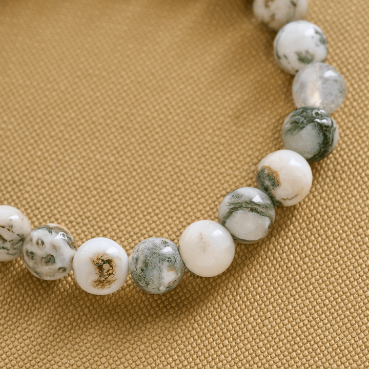 Braccialetto con animali Waves of Prayer Shark Guardian con 5 pietre di agata naturale Christianartworkshop - image 9