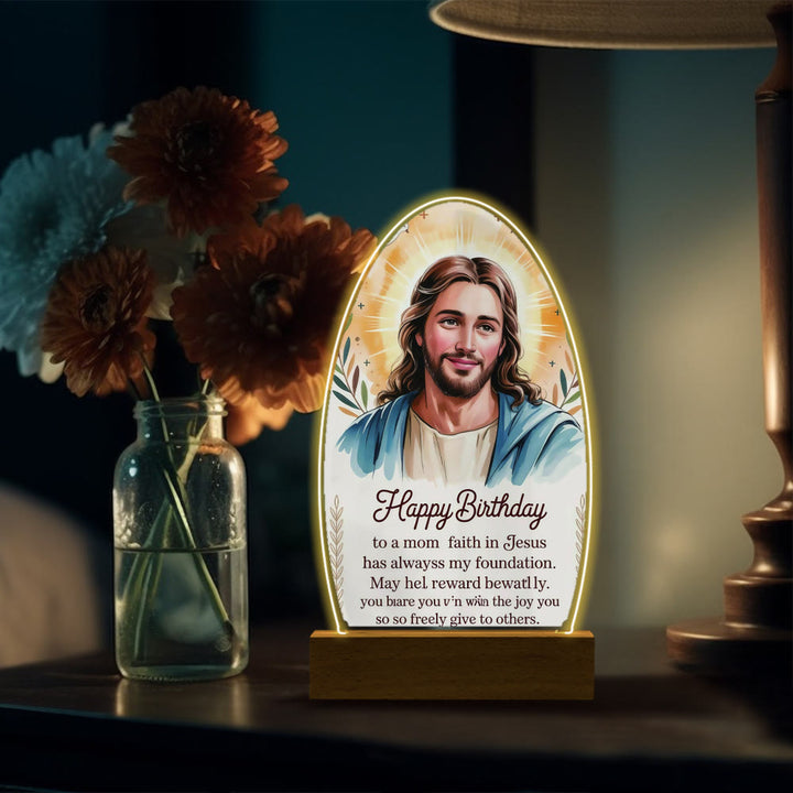 Christianartworkshop Momenti di preghiera confortanti di Gesù e della Vergine Maria Luce notturna - D - image 7