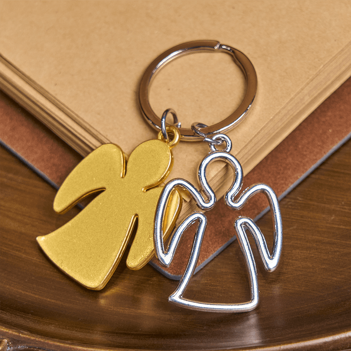 Christianartworkshop Portachiavi Angelo Custode Divino che Veglia su di Te - Stile solido - image 0