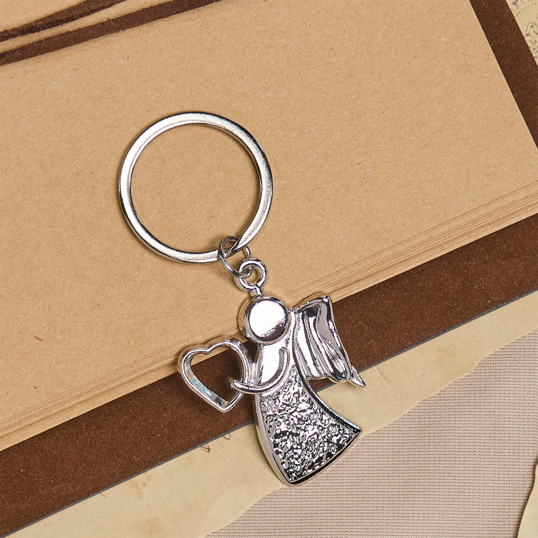 Christianartworkshop Angelo Custode che Abbraccia l'Amore Portachiavi Arcobaleno Luminoso della Fede - image 5