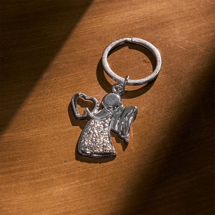 Christianartworkshop Angelo Custode che Abbraccia l'Amore Portachiavi Arcobaleno Luminoso della Fede - image 7