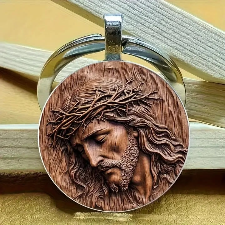 Christianartworkshop Portachiavi con corona di spine di Gesù: un sacro simbolo di protezione - Gesù - image 0