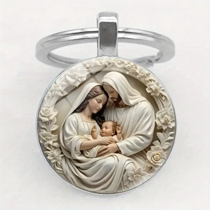 Christianartworkshop Portachiavi Porta le Benedizioni della Sacra Famiglia - image 1