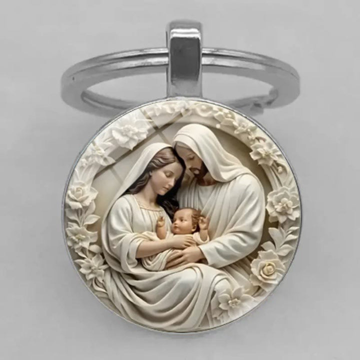 Christianartworkshop Portachiavi Porta le Benedizioni della Sacra Famiglia - Sacra Famiglia - image 0