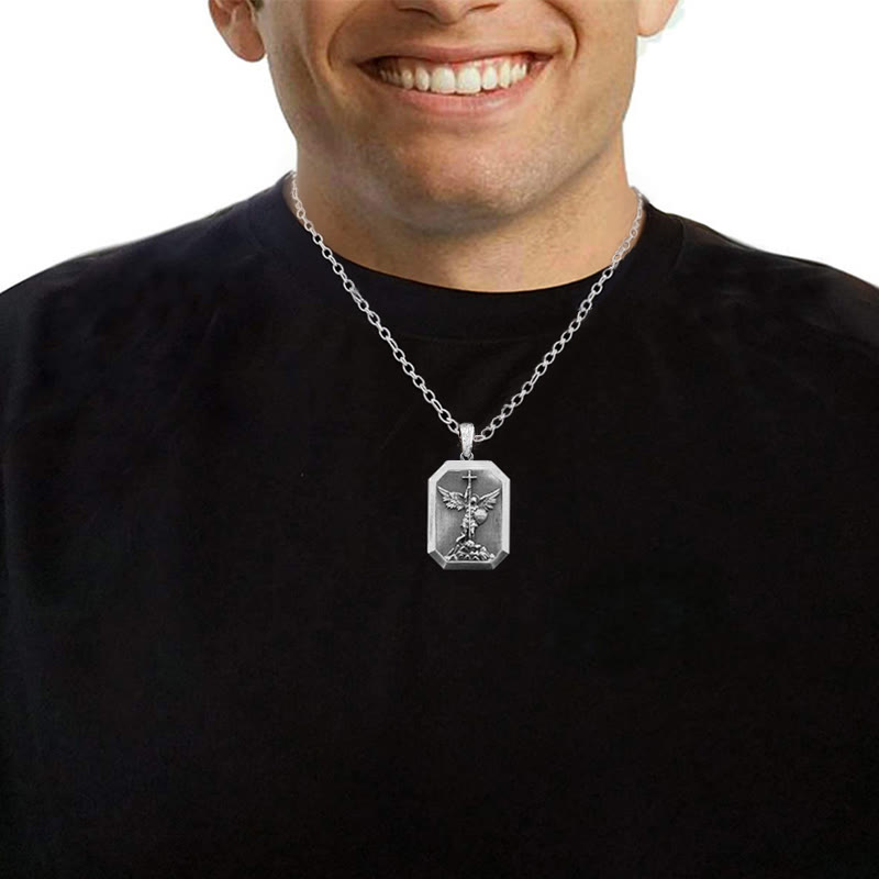 Collana di San Michele Arcangelo, Guerriero della Fede Christianartworkshop : Forza in ogni battaglia - image 1