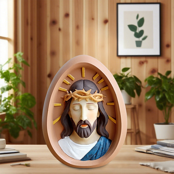 Christianartworkshop Decorazione da tavolo di Gesù con corona di spine: un arredamento per la casa che mette in risalto la fede - image 4