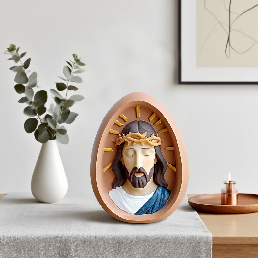 Christianartworkshop Decorazione da tavolo di Gesù con corona di spine: un arredamento per la casa che mette in risalto la fede - image 3