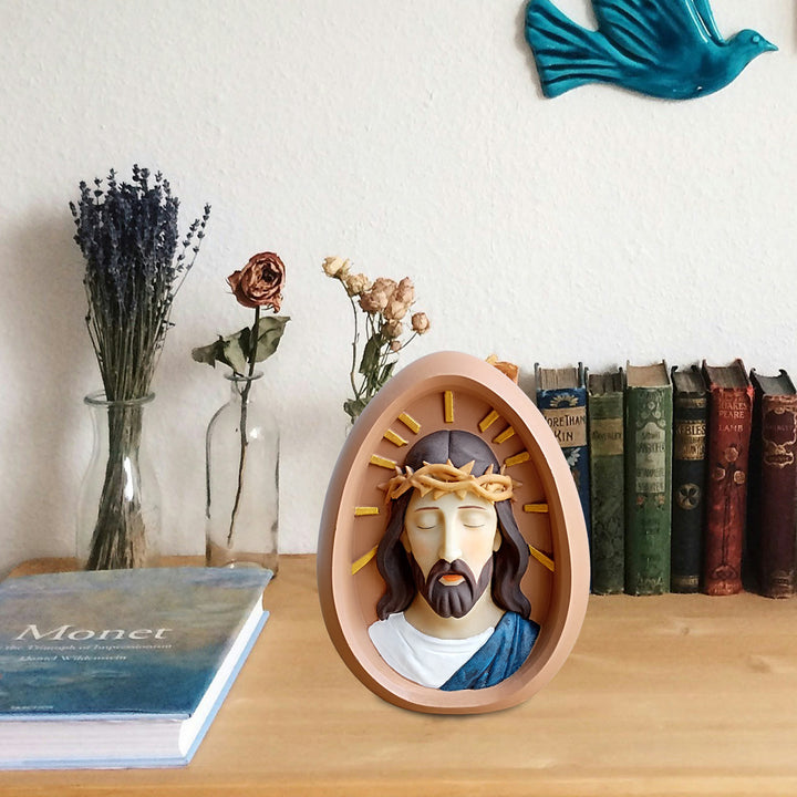 Christianartworkshop Decorazione da tavolo di Gesù con corona di spine: un arredamento per la casa che mette in risalto la fede - image 5