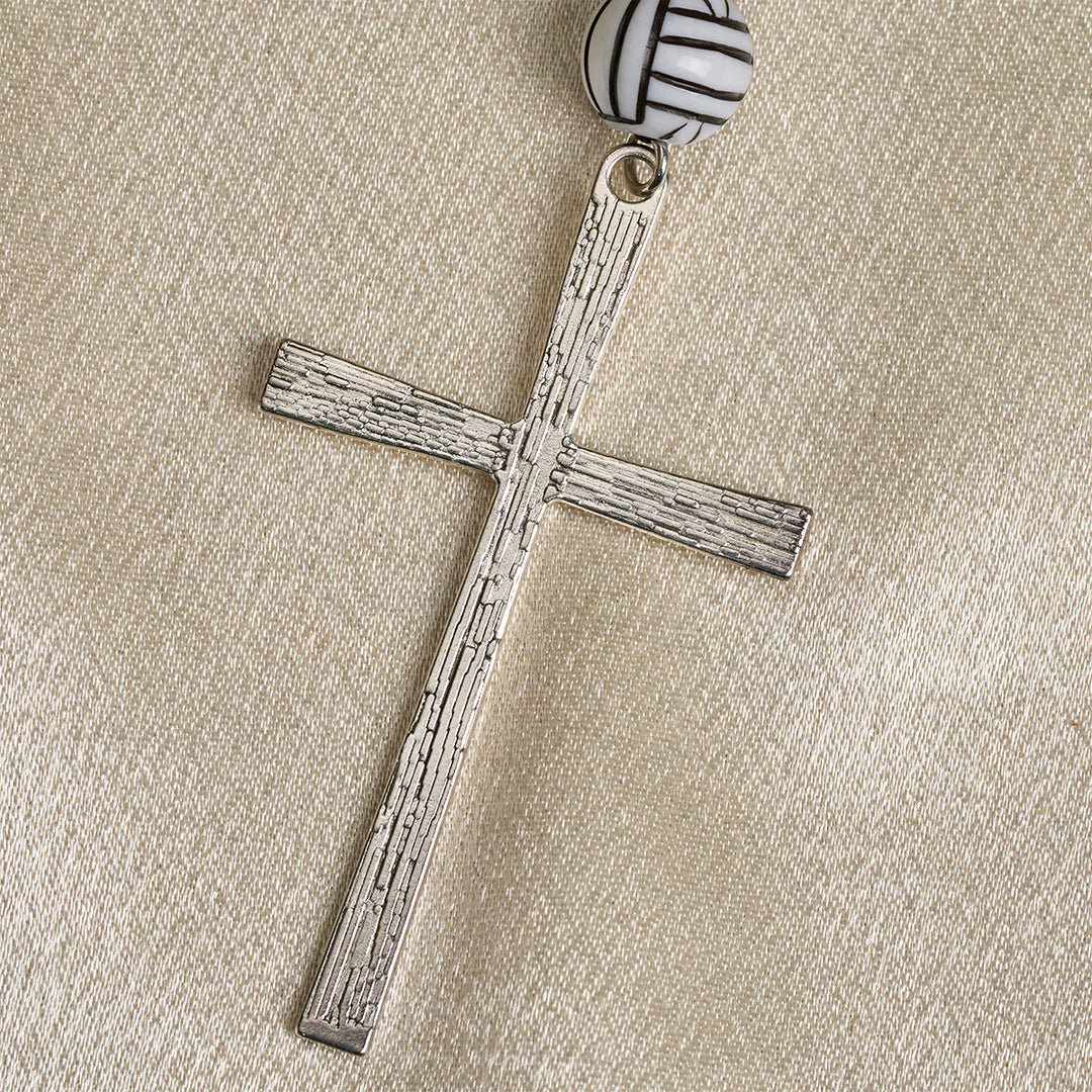 Christianartworkshop Vittoria in Cristo Rosario di preghiera per pallavolo con ciondolo per chitarra: una melodia di preghiera - image 8