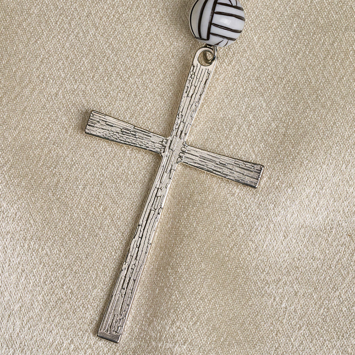 Christianartworkshop Vittoria in Cristo Rosario di preghiera per pallavolo con ciondolo per chitarra: una melodia di preghiera - image 8