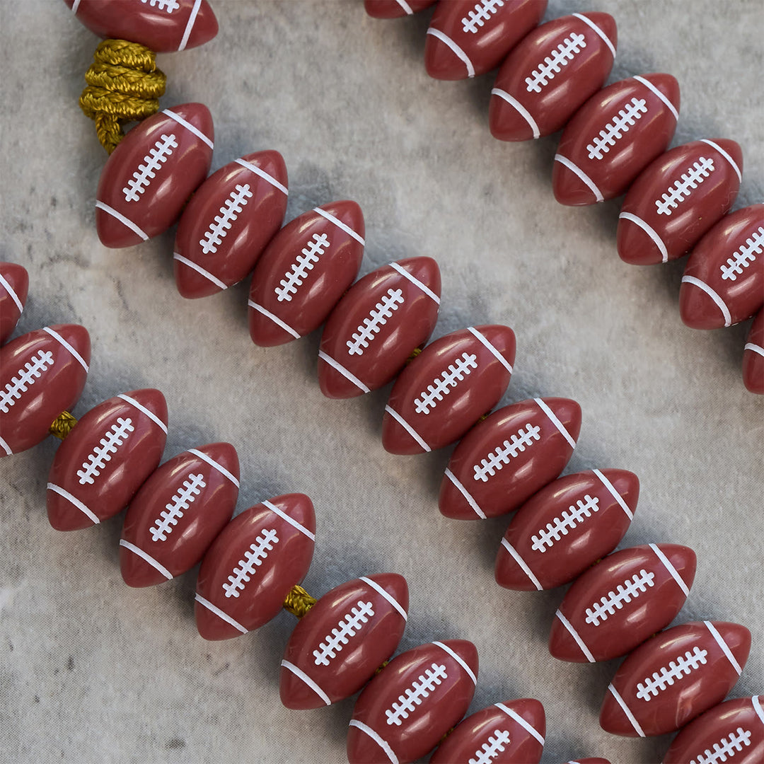 Christianartworkshop Benedizione del Santo Graal con rosario rosso da football e cordone dorato: preghiera per la forza - image 5