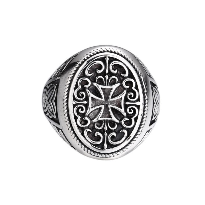 Anello con croce in filigrana d'argento artistica Christianartworkshop : una miscela unica di arte e fede - image 4