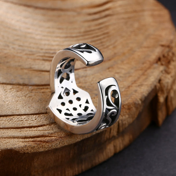 Christianartworkshop Anello a croce aperto in argento 925 fatto a mano con zircone: una rara fusione di artigianato e fede - image 3