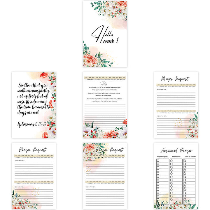 Christianartworkshop Diario di preghiera floreale classico: uno strumento per il nutrimento spirituale di 24 settimane - image 4