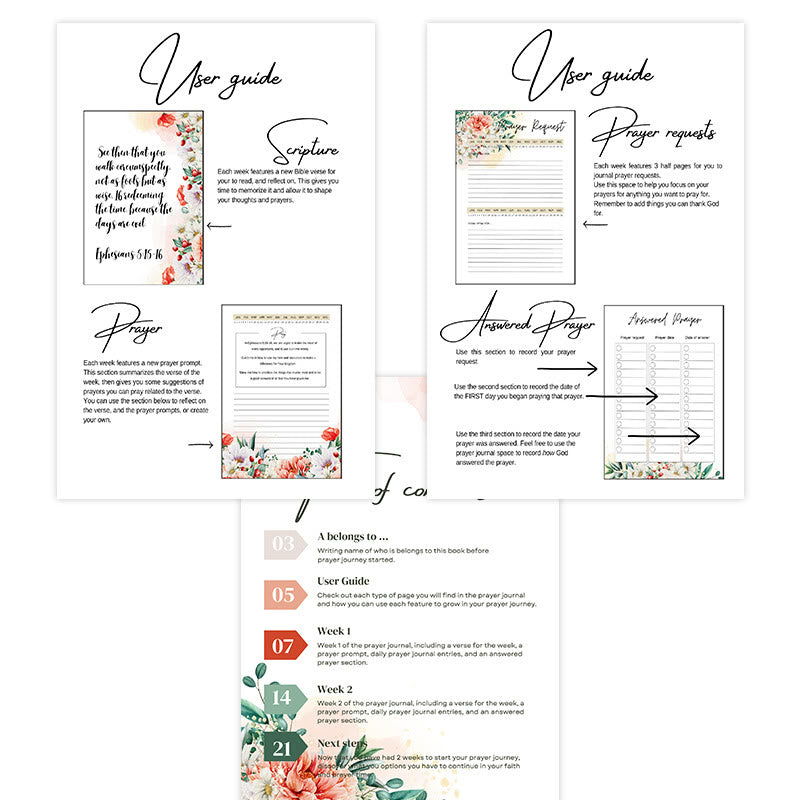 Christianartworkshop Diario di preghiera floreale classico: uno strumento per il nutrimento spirituale di 24 settimane - image 5