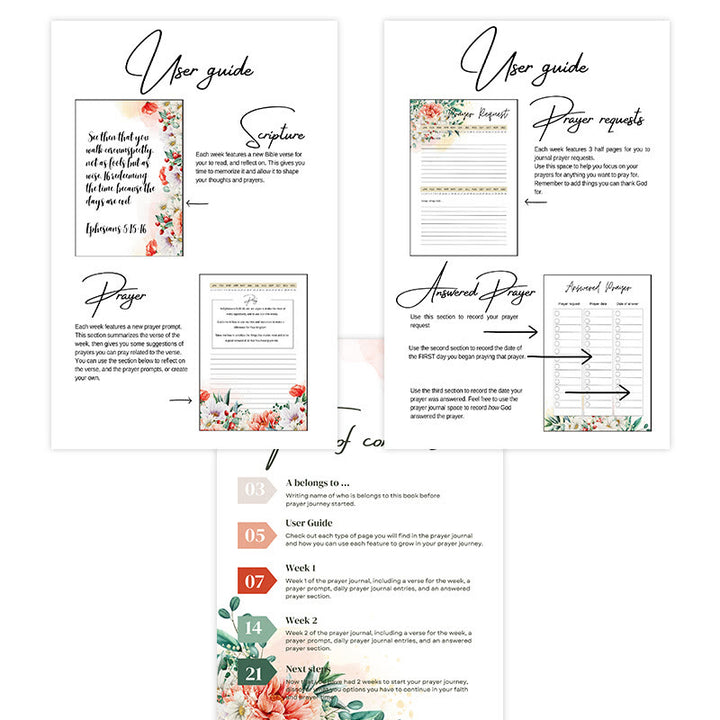 Christianartworkshop Diario di preghiera floreale classico: uno strumento per il nutrimento spirituale di 24 settimane - image 5