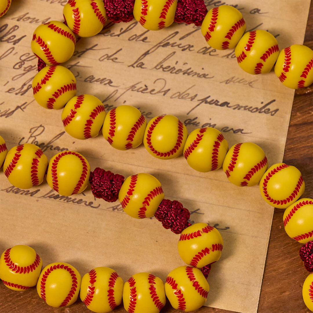 Rosario con perline da softball Dynamic Sports Prayer Christianartworkshop con cordino in nylon resistente per una resistenza duratura - image 6