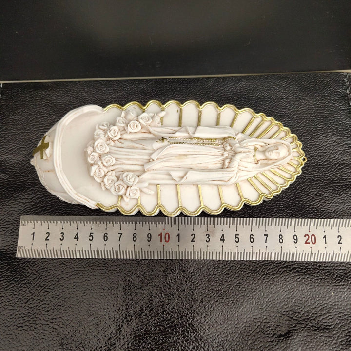 Christianartworkshop Decorazione murale classica in resina raffigurante la Madonna: un caro simbolo di connessione spirituale - image 3