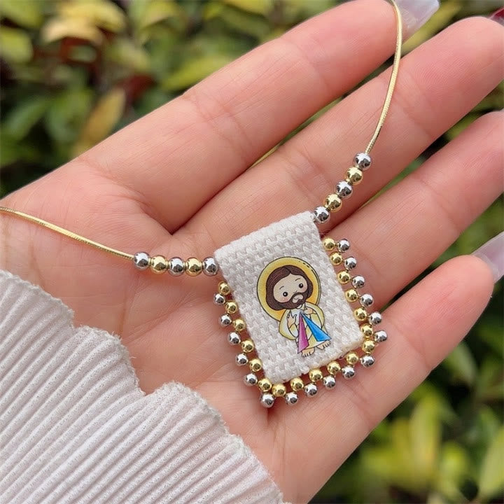 Collane con figure divine dei cartoni animati carinissime Christianartworkshop : un caro simbolo di fede - G - image 8