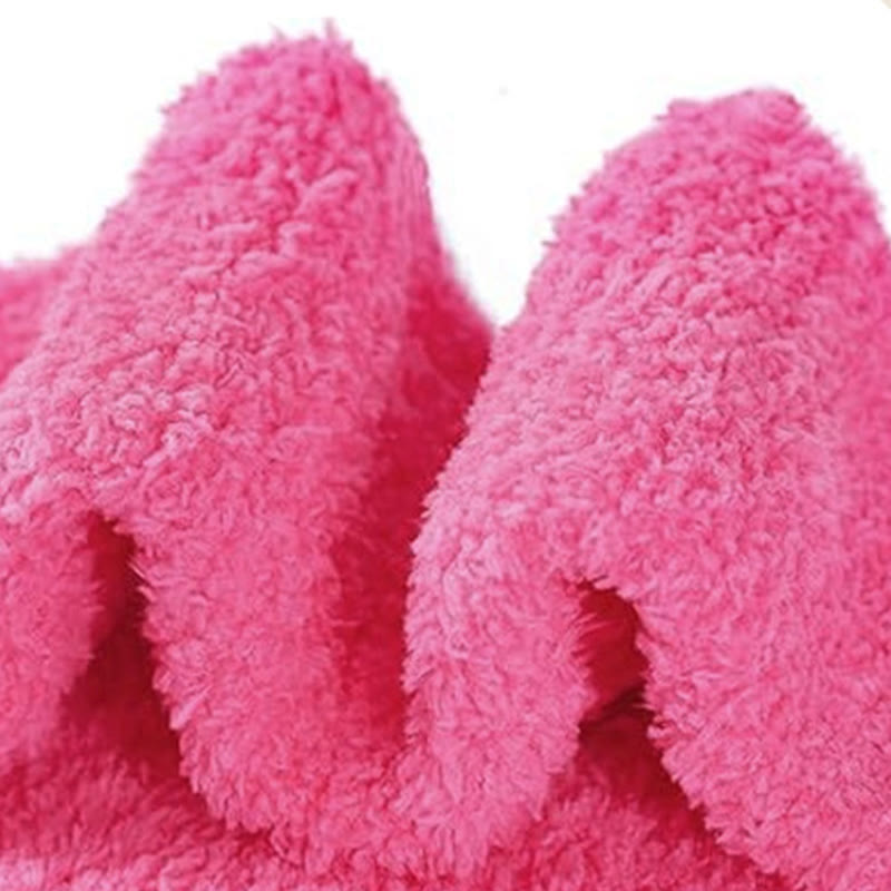 Calzini in pile di corallo "Calore divino, conforto fedele, M pregando" Christianartworkshop - image 4