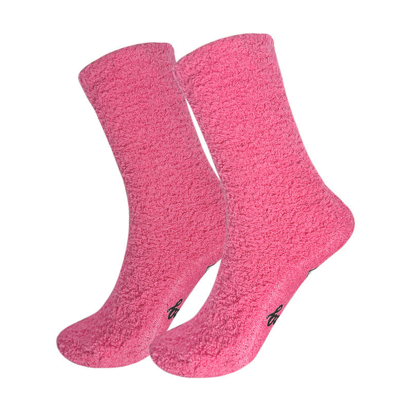 Calzini in pile di corallo "Calore divino, conforto fedele, M pregando" Christianartworkshop - image 2