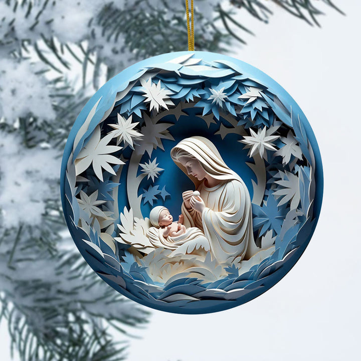 Christianartworkshop Ornamenti natalizi da appendere in stile scultoreo B - image 4