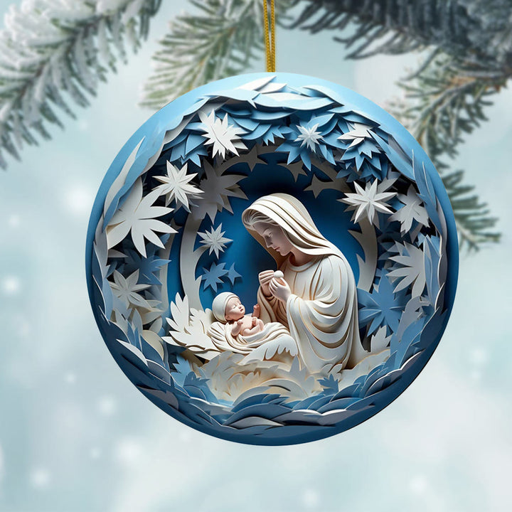 Christianartworkshop Ornamenti natalizi da appendere in stile scultoreo B - image 2