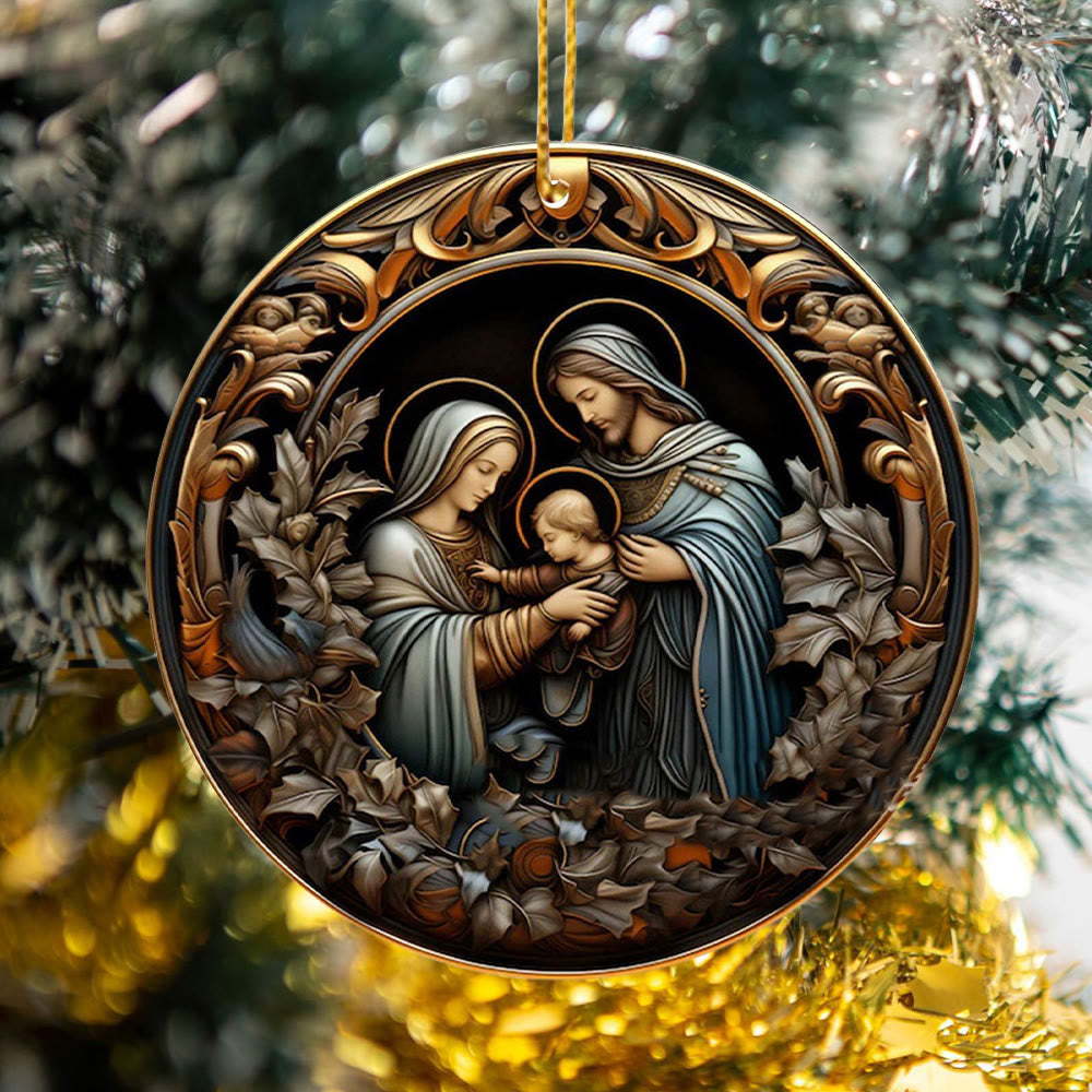 Christianartworkshop Ornamenti pendenti per la benedizione natalizia della Natività B - image 1
