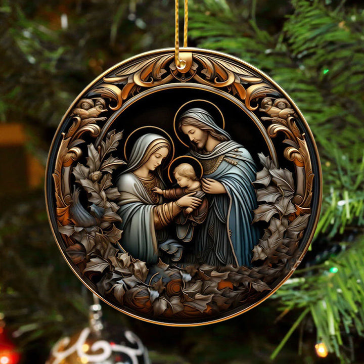 Christianartworkshop Ornamenti pendenti per la benedizione natalizia della Natività B - image 3