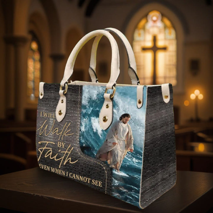 Christianartworkshop Borsa in pelle personalizzata con fede spirituale e arte di Gesù: porta con te l'ispirazione divina - image 2
