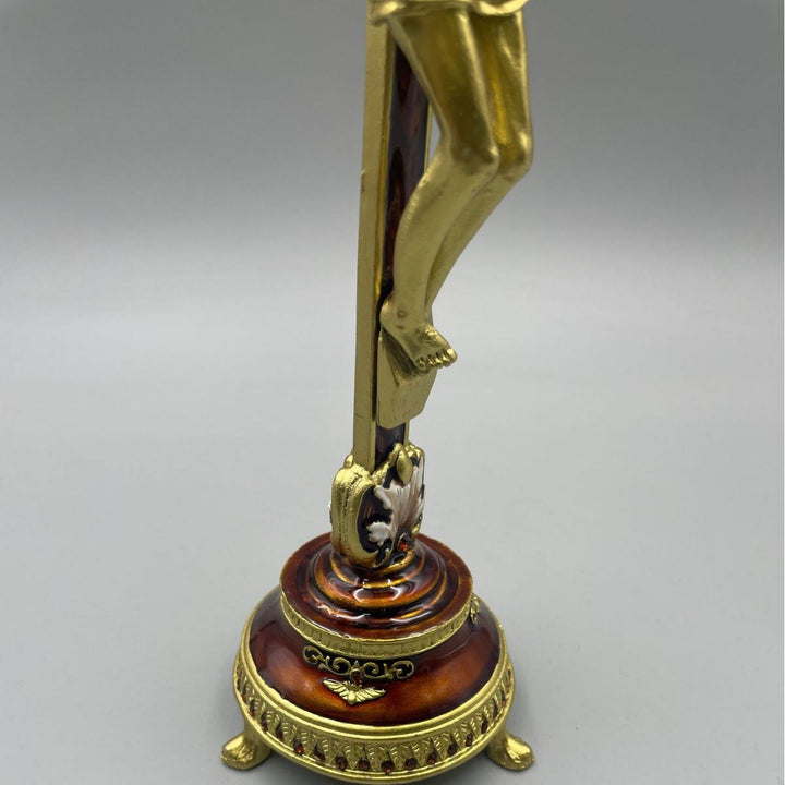 Christianartworkshop INRI Crocifisso con iscrizione, ornamento da tavolo con lavorazione artigianale elaborata - image 4