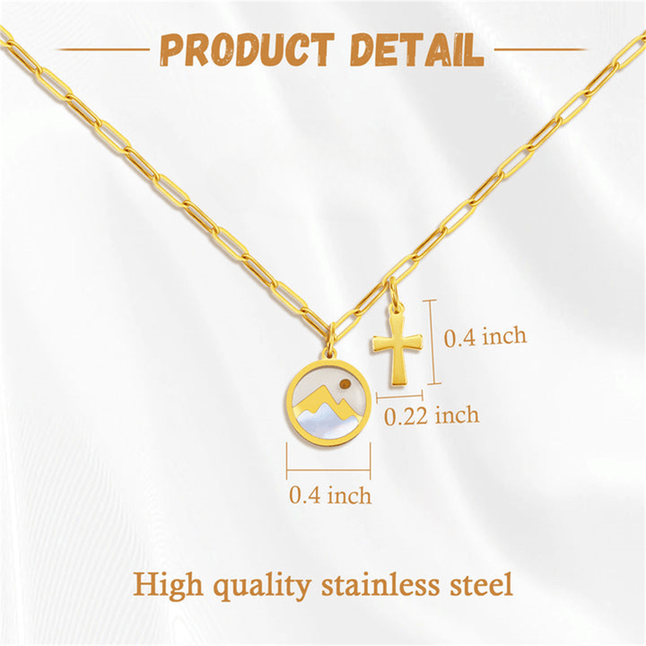 COTTVOTT Collana con ciondolo a forma di croce ortodossa, in legno, con crocifisso cristiano, preghiera, Gesù, per donne e uomini, 29mm*42mm, Legno