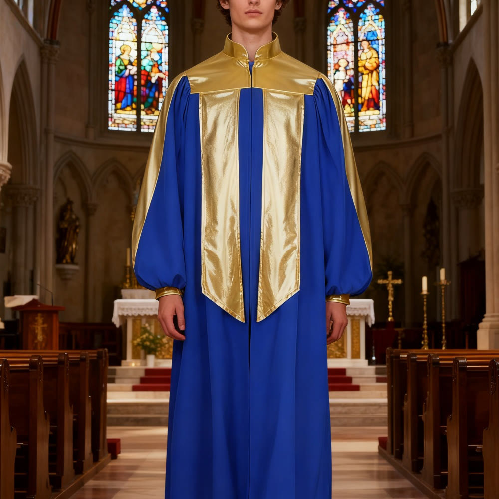 Christianartworkshop Abito clericale decorato in oro: 7 colori per l'eleganza liturgica - image 0