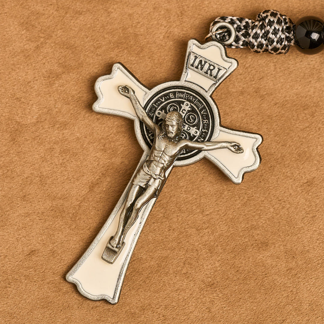 Rosario in corda di nylon con nodo solido Christianartworkshop e medaglia di Sant'Antonio: ristabilisci la speranza perduta - image 9