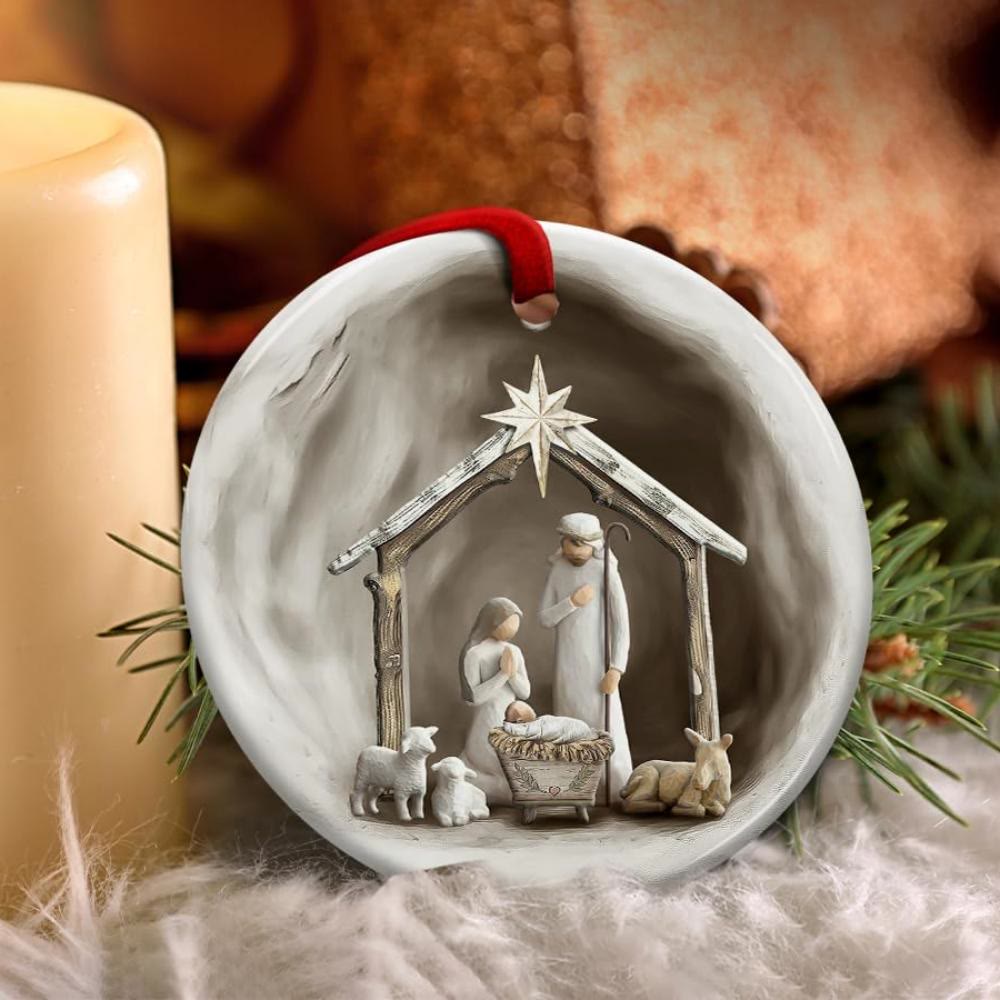 Christianartworkshop Decorazioni da appendere alla Natività della Stella di Betlemme dettagliate - Acrilico - image 0