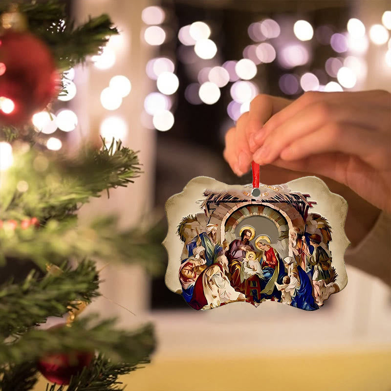 Christianartworkshop Insegne acriliche Natività Decorazioni natalizie da appendere C - image 1