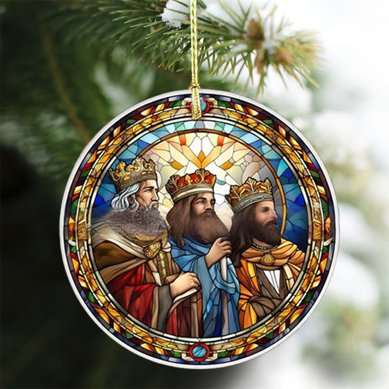 Christianartworkshop Stili di vetrate artistiche Elementi cristiani Ornamenti sospesi B - image 1