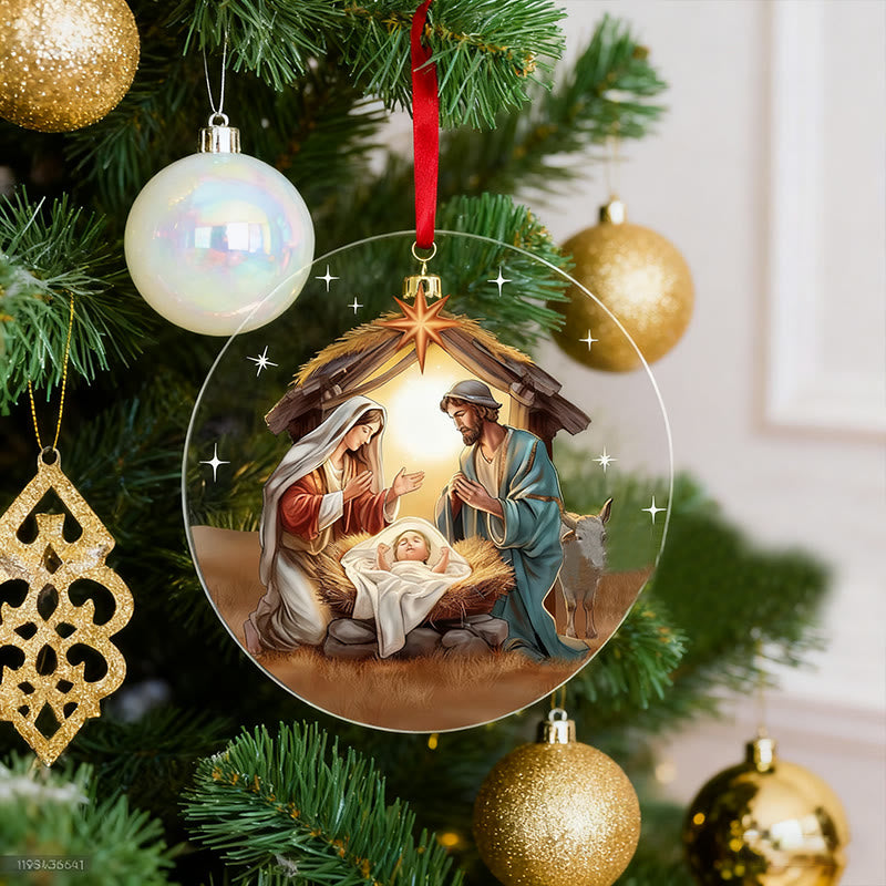 Christianartworkshop Presepe di Natale Decorazioni di Cristo Ornamenti B - image 3