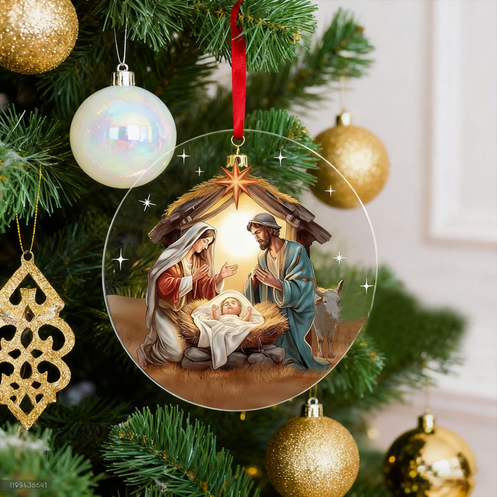 Christianartworkshop Presepe di Natale Decorazioni di Cristo Ornamenti B - image 3