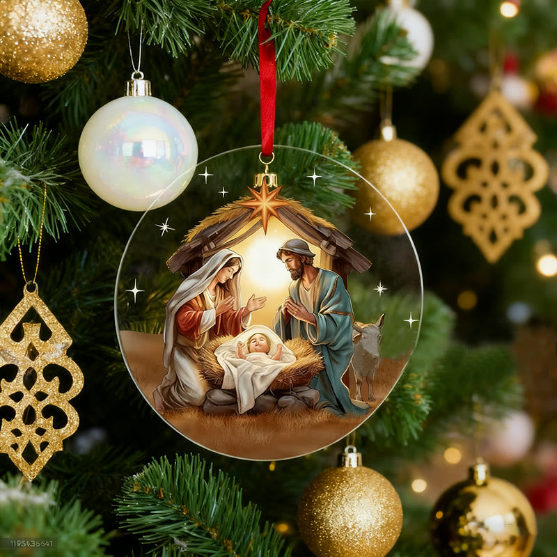 Christianartworkshop Presepe di Natale Decorazioni di Cristo Ornamenti B - image 2