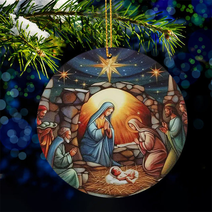 Christianartworkshop Presepe di Natale Decorazioni di Cristo Ornamenti C - image 3