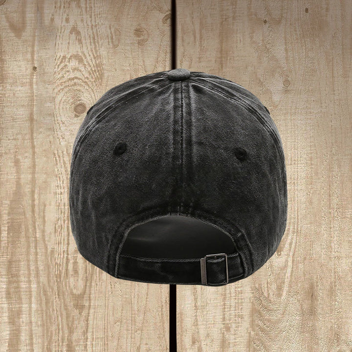 Christianartworkshop Cappello unisex in cotone lavato effetto consumato con scritta Jesus Is Return - image 1