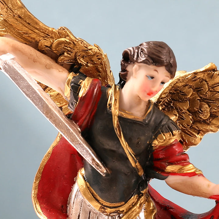 Christianartworkshop Ornamento da tavolo raffigurante l'angelo guerriero di San Michele: angelo custode che sconfigge il male - image 1