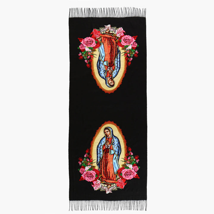 Christianartworkshop Scialle di preghiera della Vergine Maria ispirato alla fede: simbolo di speranza e devozione - 70,87''*27,56''/180*70cm - image 0