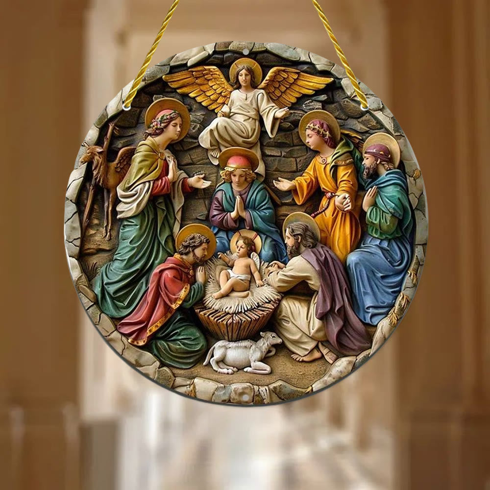 Christianartworkshop Vintage - Sculture di angeli ispirate alla Natività, ornamenti sospesi - image 1
