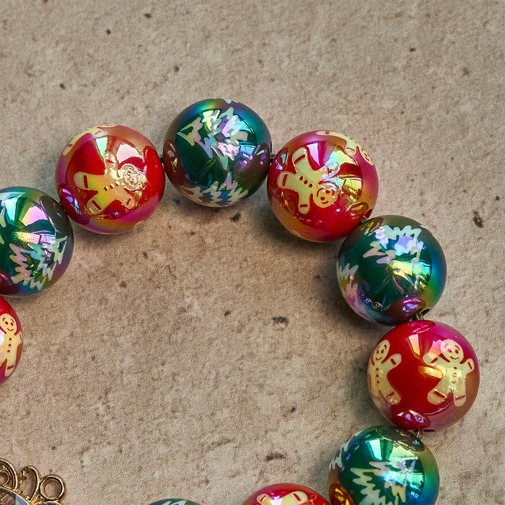 Christianartworkshop Devozione natalizia Rosario tascabile con perline rosse e verdi per le feste: prega ovunque e in qualsiasi momento - image 18