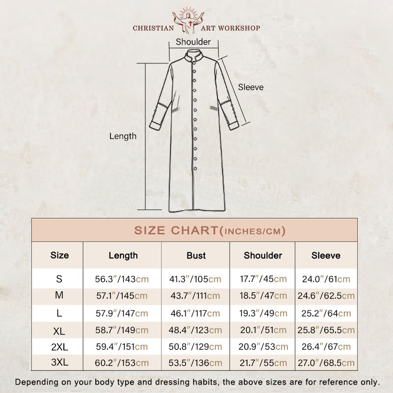 Christianartworkshop Abito clericale classico multicolore con finiture a contrasto ed eleganza medievale - image 1