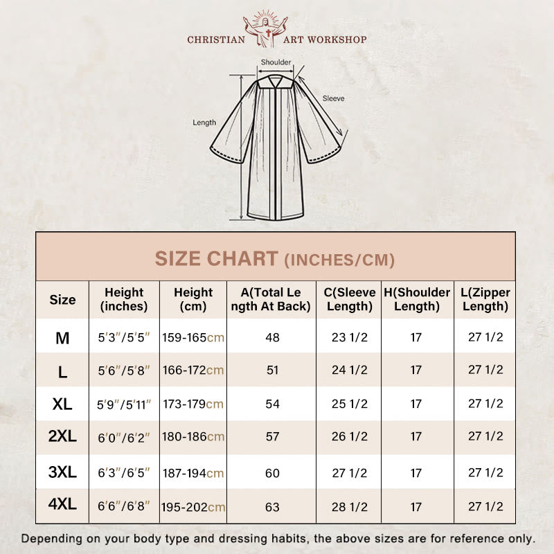 Christianartworkshop Abito clergyman classico bianco con scollo a V a contrasto e dettagli a croce - image 1