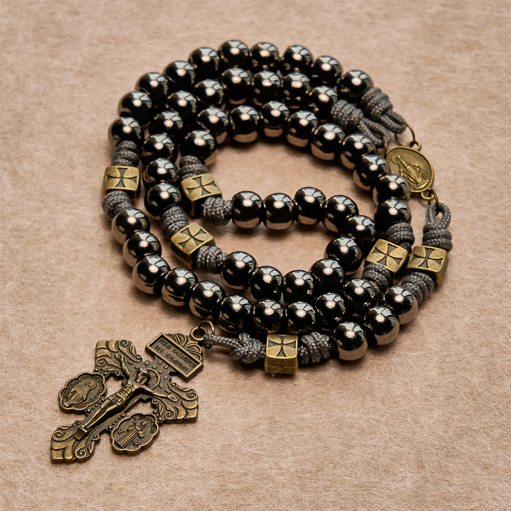 Christianartworkshop Set di benedizione Royal Cross in verde liturgico: governa le tue giornate con fede - image 1